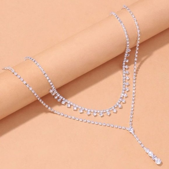 Jewelry - Dazzling Duets Rhinestone Necklace Set